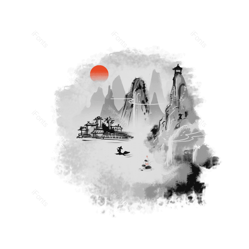 墨水图片,元素,PNG,免抠素材